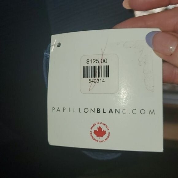 Papillon Blanc Blue Long Sleeve Unique Bubbled Event Sz. XS Dress - Picture 2 of 9